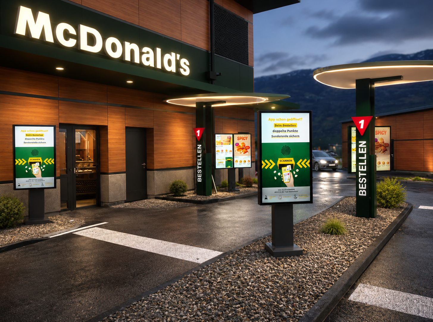 Digital-Signage-Installation: DriveIn Screens