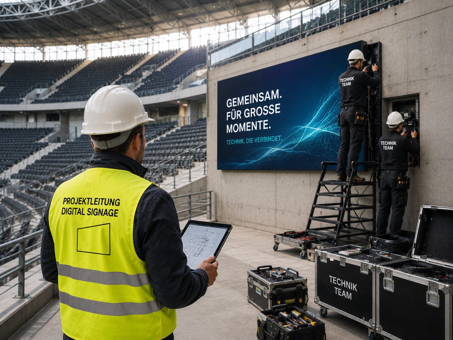 Digital-Signage-Installation: Projektmanagment