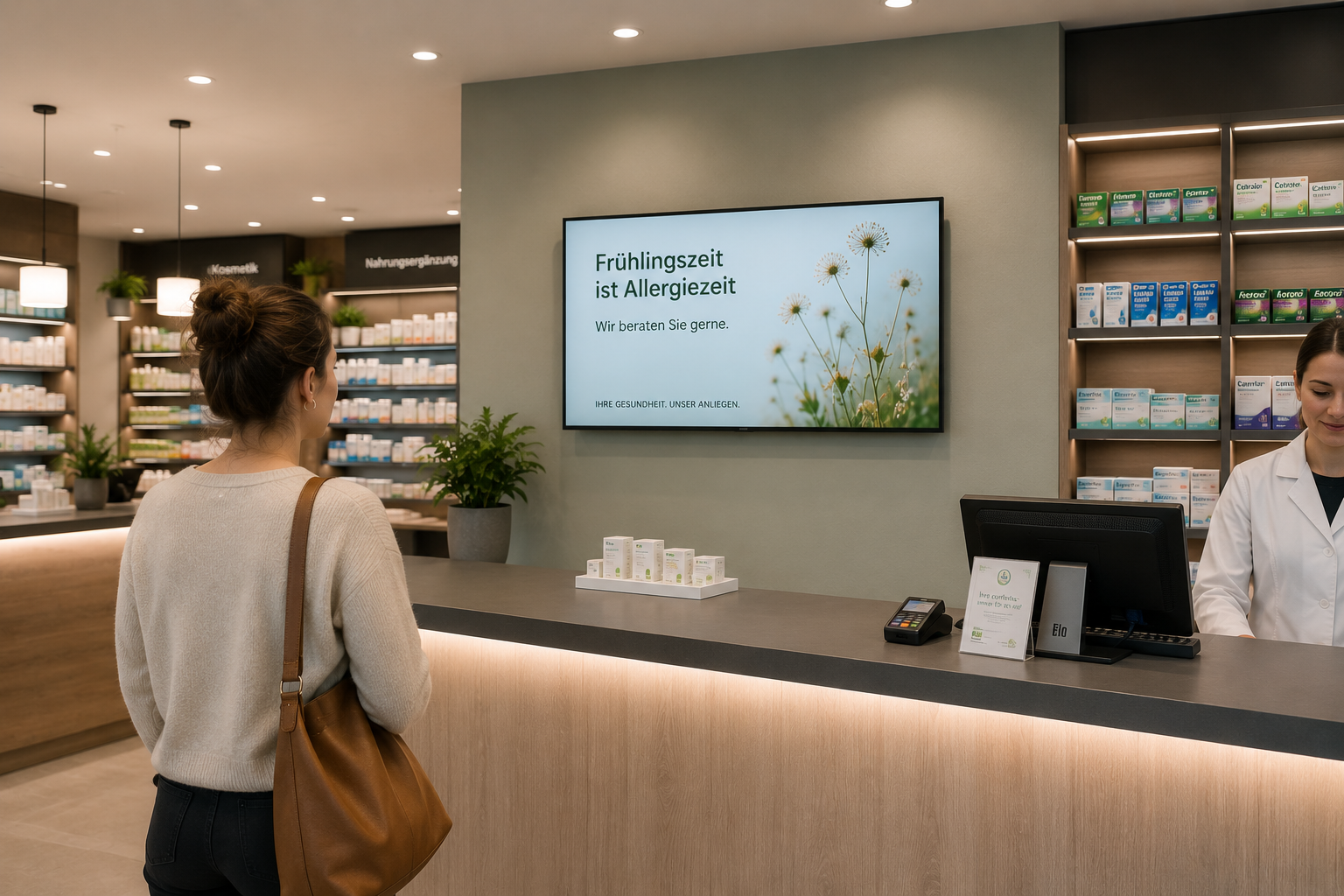 Digital-Signage-Installation: Wandscreens
