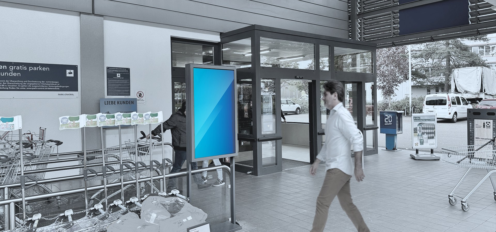 Beispiel: Welcome Screen bei Lidl