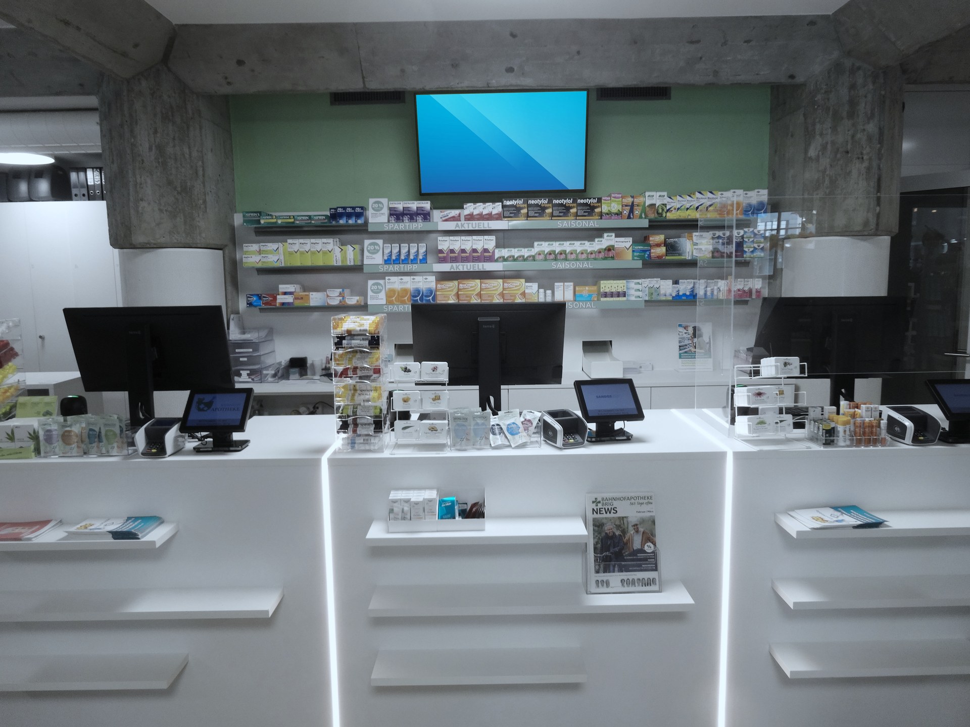 POS-Healthcare — DOOH-Werbescreen