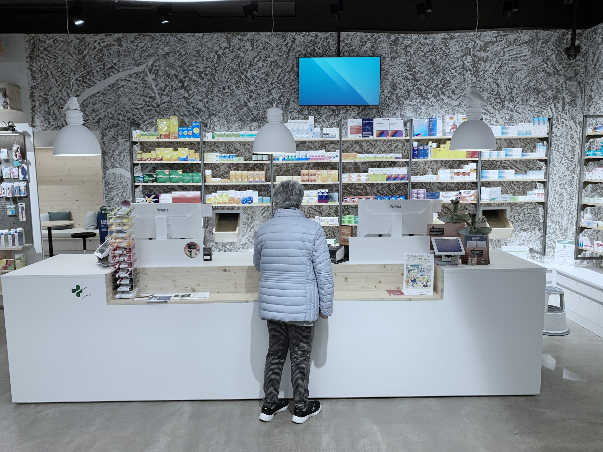 POS-Healthcare — DOOH-Werbescreen