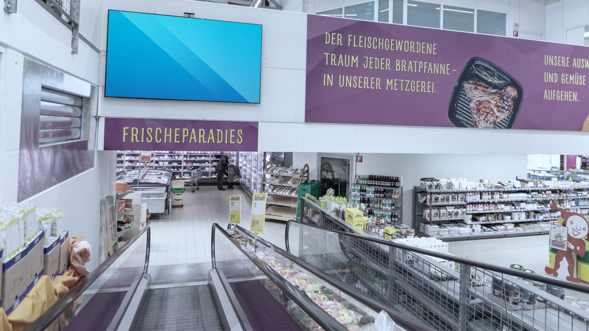 SPAR / TopCC / AVIA — DOOH-Werbescreen