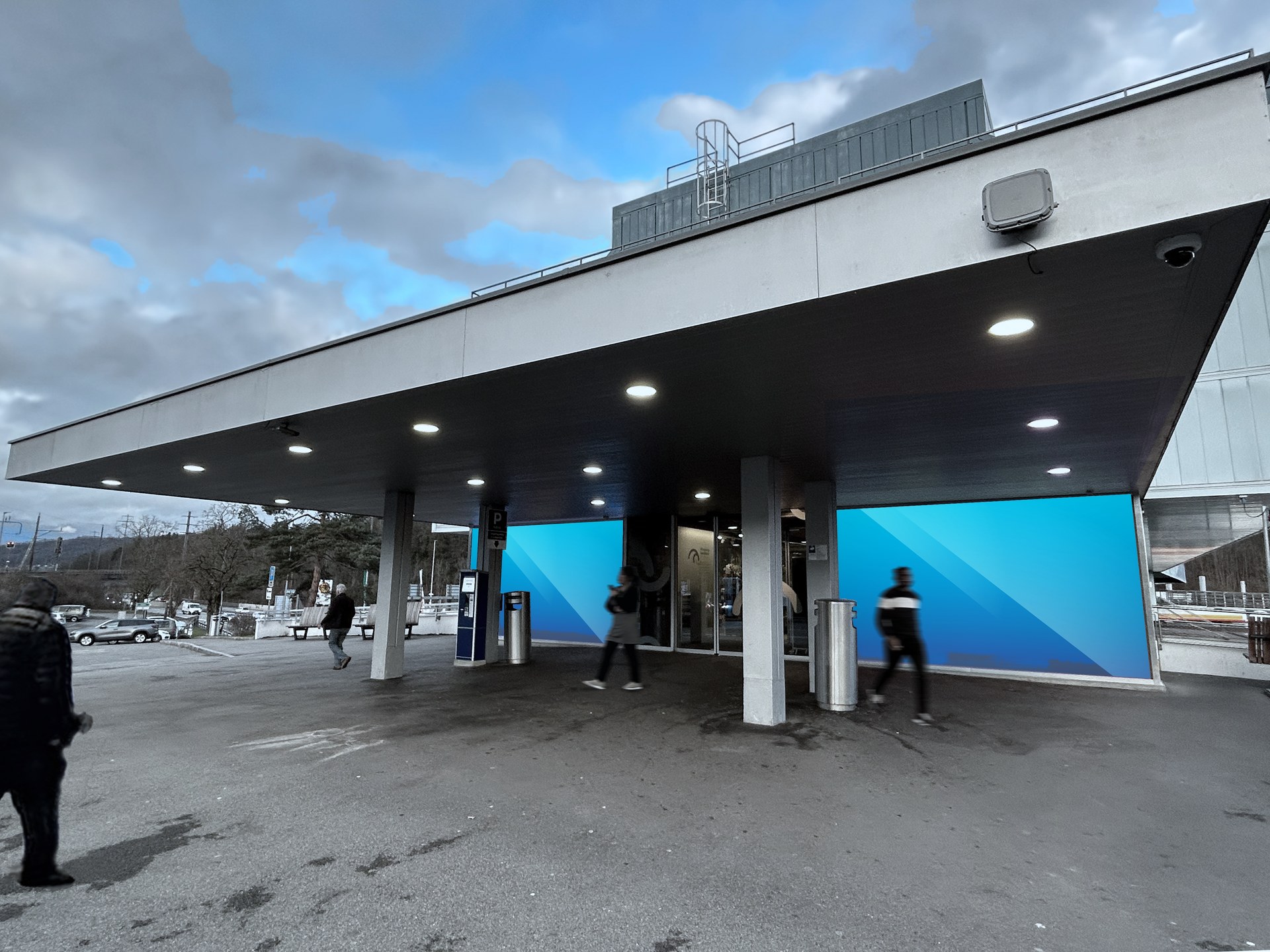 Raststätte Würenlos — DOOH-Werbescreen