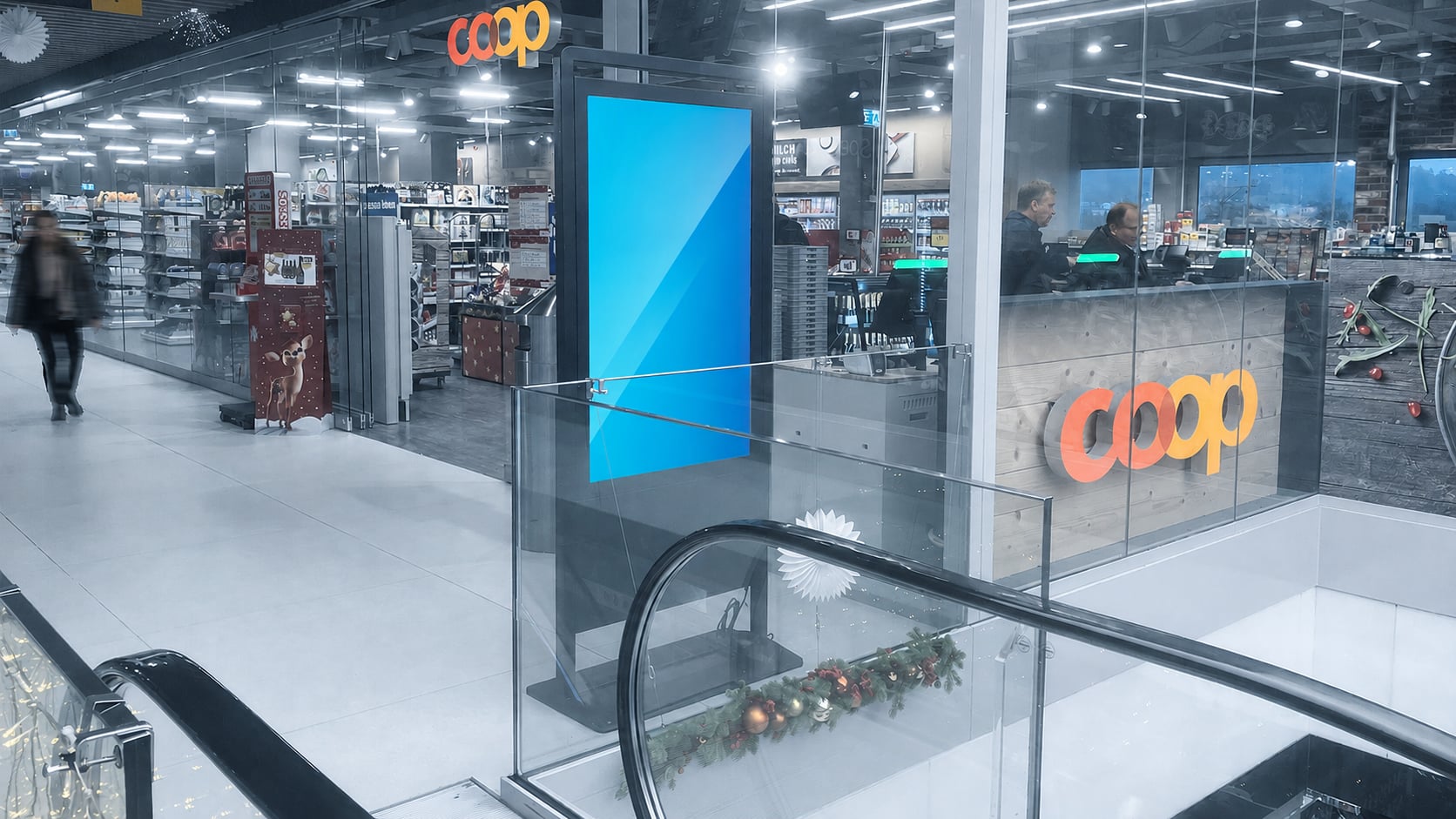 Raststätte Würenlos — DOOH-Werbescreen